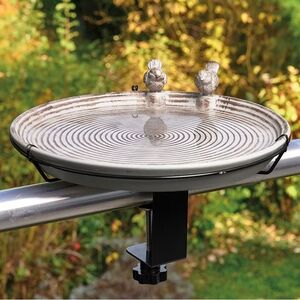 📦 SOLD Belavi Bird Bath Ceramic Hand Painted